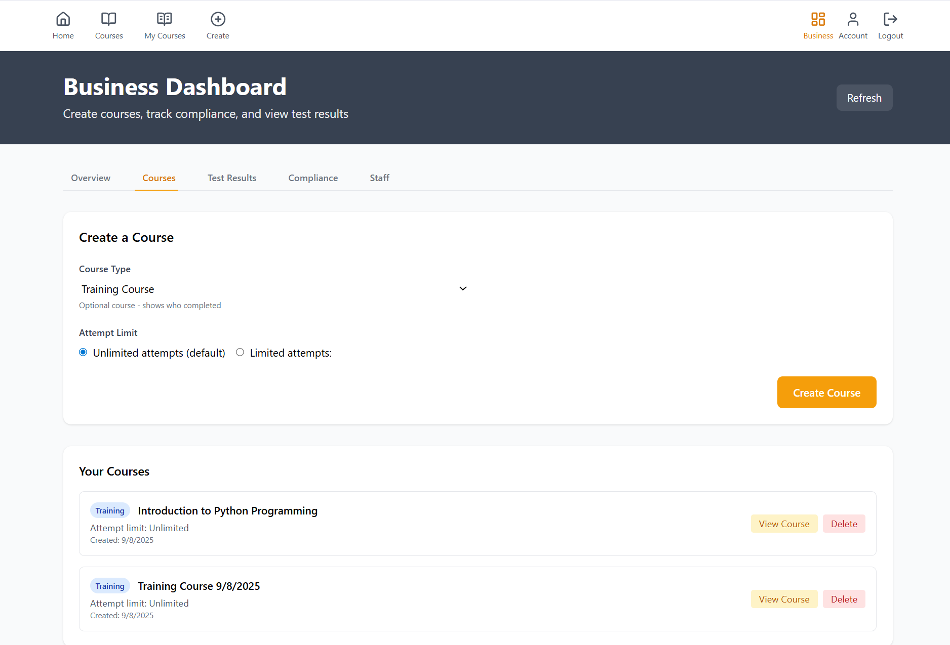 Course Administration